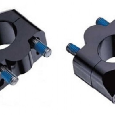 ADAPTER ZA POVIŠENJE UPRAVLJAČA / VOLANA PROMJERA DOLJE 22 MM / GORE 28,6 MM, POVIŠENJE 20 MM, BOJA CRNA <br> (ACCEL: BM01BK2228)