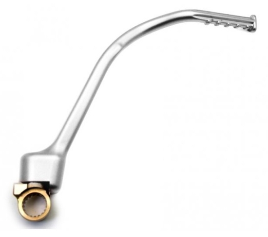 KICK STARTER / KURBLA / NOŽICA PALJENJA HONDA CRF 250R / 2012-2016 (ALUMINIJ SREBRNA) <BR> (MX-08951SL / 28300-KRN-306)