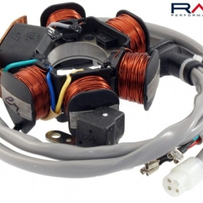 STATOR / NAMOTAJI <br> GILERA 50: EASY MOVING, RUNNER, STALKER, STORM, XR <br> PIAGGIO 50: FREE, DELIVERY, LINERTY, NRG / EXTREME, NTT, QUARTZ, SFERA