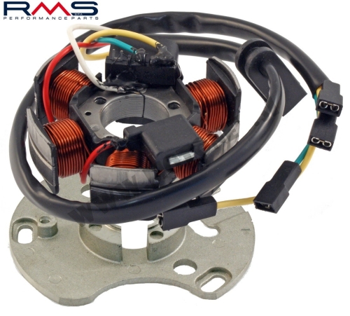 ALTERNATOR / STATOR / NAMOTAJI - RMS <br>* DERBI 50: SENDA (05-09), GPR SPORT (06-07)