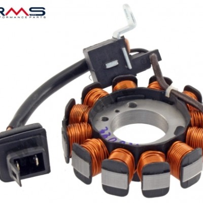 ALTERNATOR / STATOR / NAMOTAJI - RMS <br>* APRILIA 50 SCARABEO 4T (02-06), SPORT CITY ONE 4T (08-10)<br>*100: SCARABEO 4T (2010), SCARABEO NET RETSTYLING (06-10)
