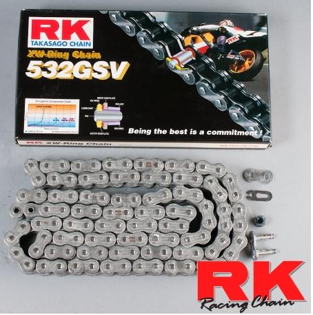 LANAC RK 532 GSV / XW-RING / OTVOREN SA SPOJNICOM / 110 LINKOVA <BR>* ZA MOTOCIKLE DO 1300 CCM