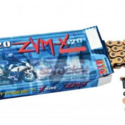 LANAC DID 520 ZVMX / X-RING ZLATNI / OTVOREN SA SPOJNICOM / 102 LINKA <BR>* ZA MOTOCIKLE DO 1200 CCM