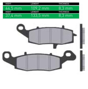 DISK PLOČICE (PAKNE) - ŠIFRA SN703 <BR>* MARKA : SINTER <BR>* MATERIJAL : ORGANIC (ORGANSKE)