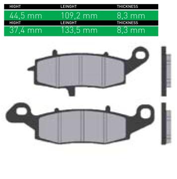 DISK PLOČICE (PAKNE) - ŠIFRA SN702 <BR>* MARKA : SINTER <BR>* MATERIJAL : ORGANIC (ORGANSKE)