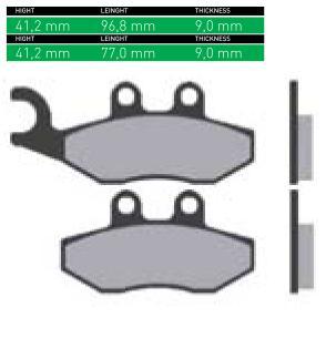 DISK PLOČICE (PAKNE) - ŠIFRA SN669 <BR>* MARKA : SINTER <BR>* MATERIJAL : ORGANIC (ORGANSKE)