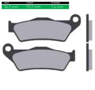 DISK PLOČICE (PAKNE) - ŠIFRA SN625 <BR>* MARKA : SINTER <BR>* MATERIJAL : ORGANIC (ORGANSKE)