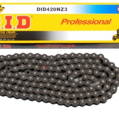 LANAC DID 420 NZ3 / BEZ O-RINGA / OTVOREN SA SPOJNICOM / 122 LINKA <BR>* ZA MOTOCROSS MOTOCIKLE DO 150 CCM