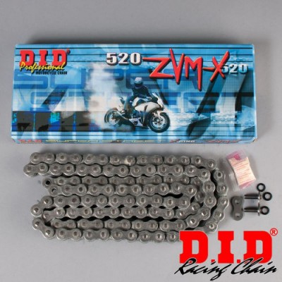 LANAC DID 520 ZVMX / X-RING / OTVOREN SA SPOJNICOM / 104 LINKA <BR>* ZA MOTOCIKLE DO 1200 CCM