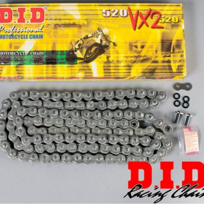 LANAC DID 520 VX2 / X-RING / OTVOREN SA SPOJNICOM / 108 LINKOVA <BR>* ZA MOTOCIKLE DO 750 CCM