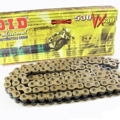 LANAC DID (50) 530 VX G&B / X-RING ZLATNI / OTVOREN SA SPOJNICOM / 110 LINKOVA <BR>* ZA MOTOCIKLE DO 1000 CCM