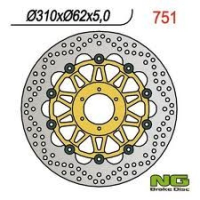 DISK KOČIONI PREDNJI HONDA CBR 900 RR FIREBLADE 1998-1999 (DIMENZIJE: 310x62x5) <br> NG751