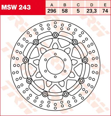 KOĆ.DISK MOTOC. TRWMSW243