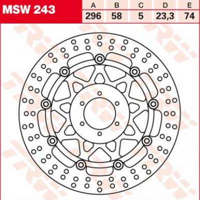 KOĆ.DISK MOTOC. TRWMSW243