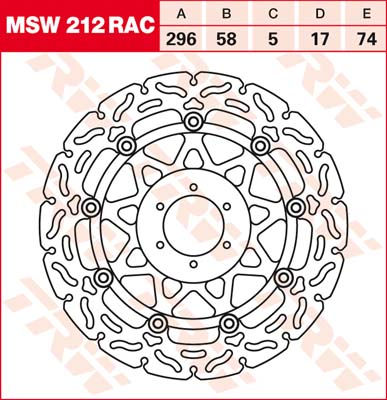 KOĆ.DISK MOTOC. TRWMSW212RAC