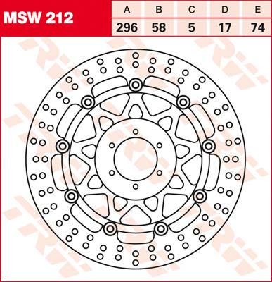 KOĆ.DISK MOTOC. TRWMSW212