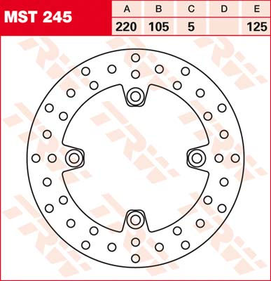 KOĆ.DISK MOTOC. TRWMST245