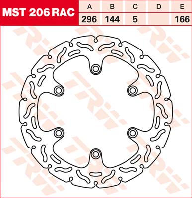 KOĆ.DISK MOTOC. TRWMST206RAC