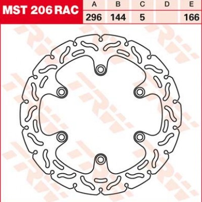 KOĆ.DISK MOTOC. TRWMST206RAC
