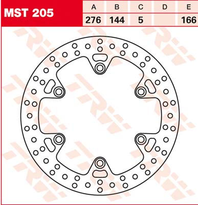 KOĆ.DISK MOTOC. TRWMST205