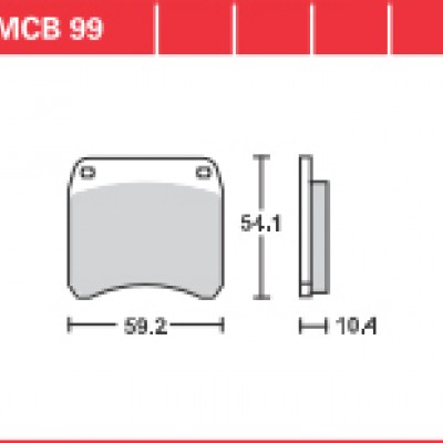 DISK PLOČICA MOTOC. TRWMCB99