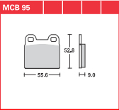 DISK PLOČICA MOTOC. TRWMCB95