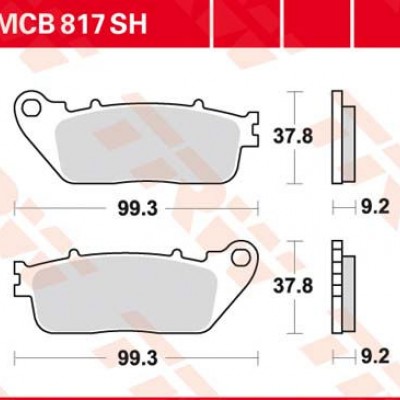 DISK PLOČICA MOTOC. TRWMCB817SH