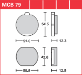 DISK PLOČICA MOTOC. TRWMCB79