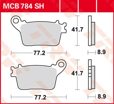 DISK PLOČICE PAR TRW SINTER-SH MCB784SH