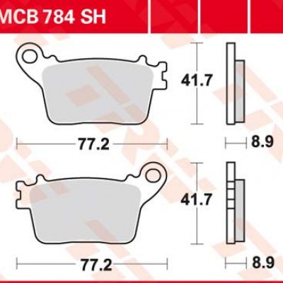 DISK PLOČICE PAR TRW SINTER-SH MCB784SH