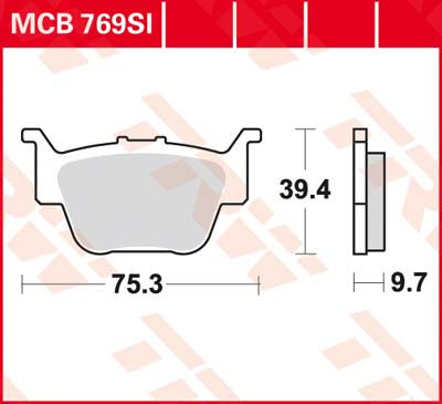DISK PLOČICA MOTOC. TRWMCB769SI