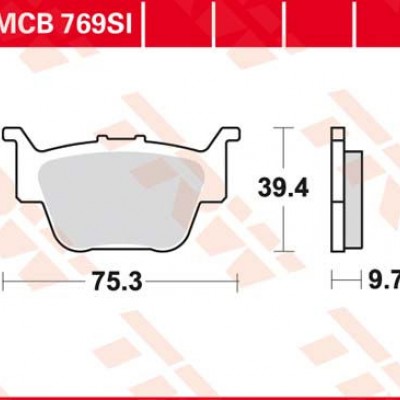 DISK PLOČICA MOTOC. TRWMCB769SI
