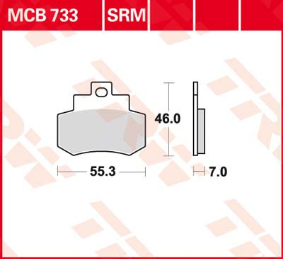 DISK PLOČICA MOTOC. TRWMCB733