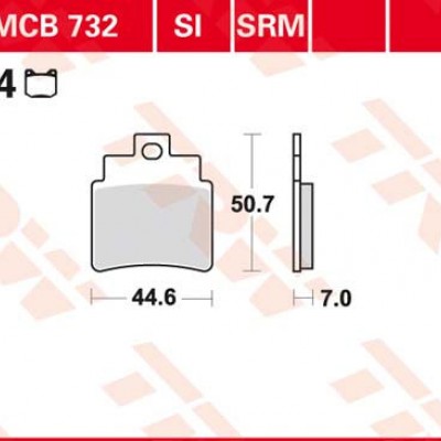 DISK PLOČICA MOTOC. TRWMCB732SI