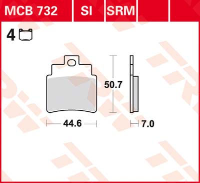 DISK PLOČICA MOTOC. TRWMCB732