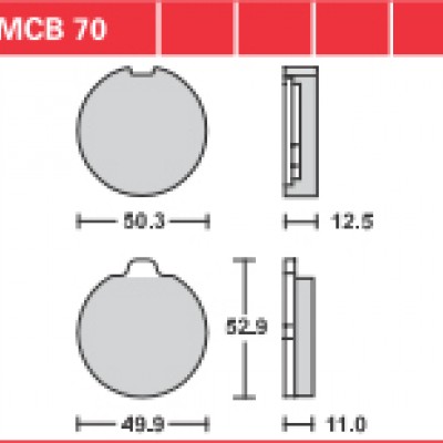 DISK PLOČICA MOTOC. TRWMCB70