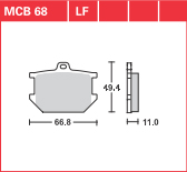 DISK PLOČICA MOTOC. TRWMCB68