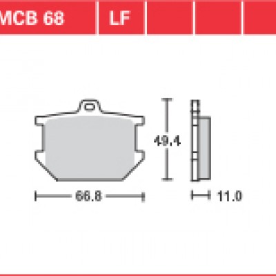 DISK PLOČICA MOTOC. TRWMCB68