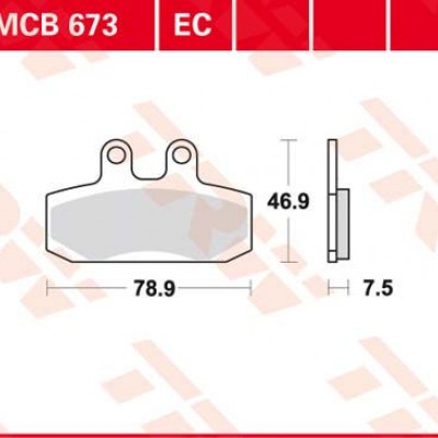 DISK PLOČICA MOTOC. TRWMCB673