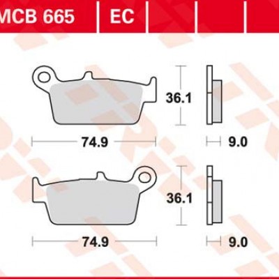 DISK PLOČICA MOTOC. TRWMCB665