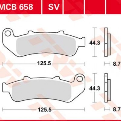 DISK PLOČICA MOTOC. TRWMCB658SV