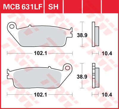 DISK PLOČICA MOTOC. TRWMCB631LF