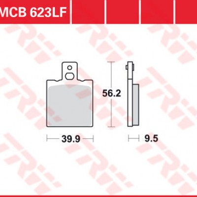 DISK PLOČICA MOTOC. TRWMCB623LF