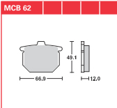 DISK PLOČICA MOTOC. TRWMCB62