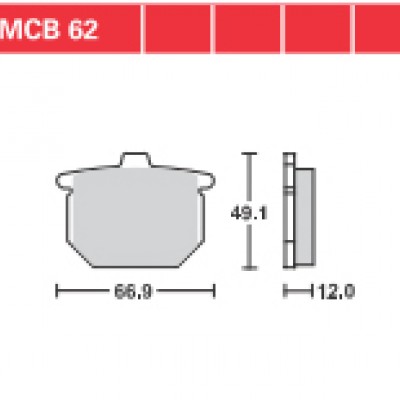 DISK PLOČICA MOTOC. TRWMCB62