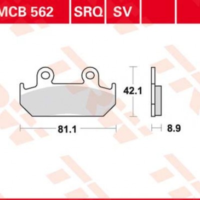 DISK PLOČICA MOTOC. TRWMCB562SRQ