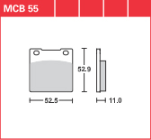 DISK PLOČICA MOTOC. TRWMCB55