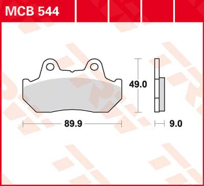 DISK PLOČICA MOTOC. TRWMCB544LF