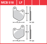 DISK PLOČICA MOTOC. TRWMCB518LF