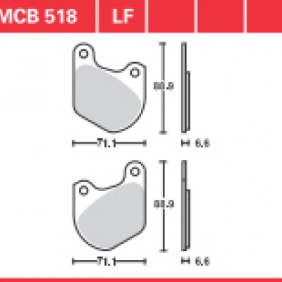 DISK PLOČICA MOTOC. TRWMCB518